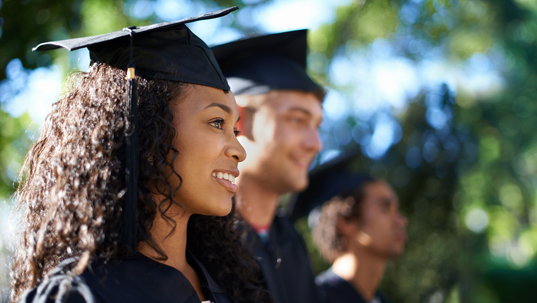 diverse graduates: graduation ceremony